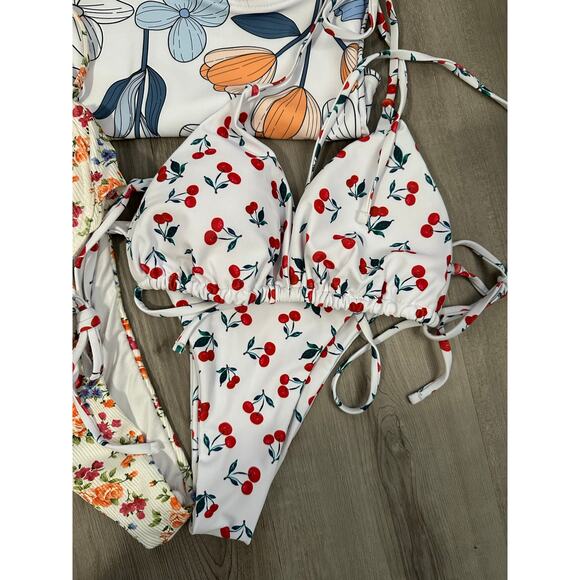 SHEIN Women's Bathing Suit‎ Lot All Size Medium + Wrap Skirt + Long Sleeve Top - Picture 5 of 6